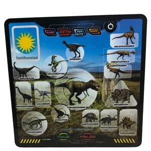 Smithsonian Kids Dino Tablet by Kidz Delight 2011 Dinosaur Facts Trivia & Quiz